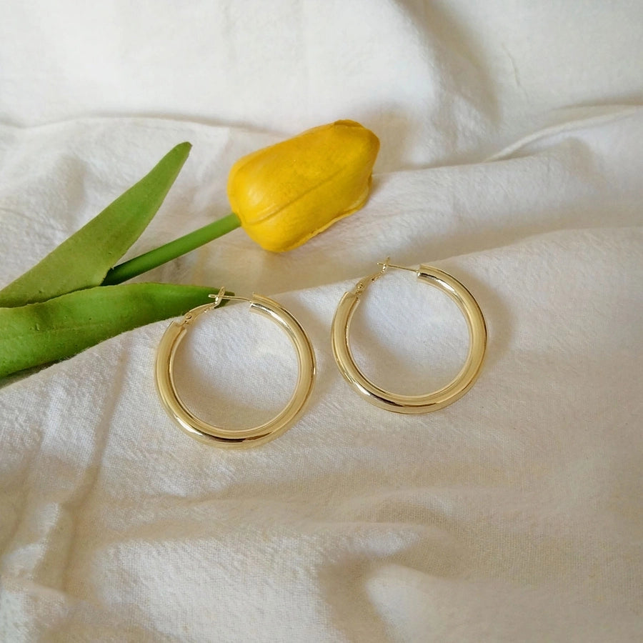 1 Pair Simple Style Commute Geometric Copper Earrings