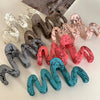 simple style artistic lines plastic hair claws
