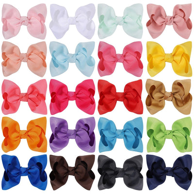 fashion bow knot polyester rib hair clip