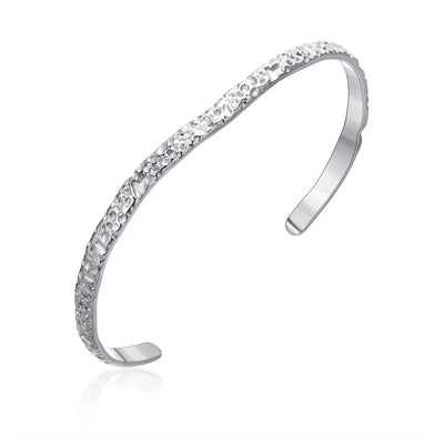 Simple Style Solid Color 304 Stainless Steel Bangle In Bulk