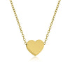 Jewelry IG Style Simple Style Commute Heart Shape 304 Stainless Steel 18K Gold Plated Plating Pendant Necklace