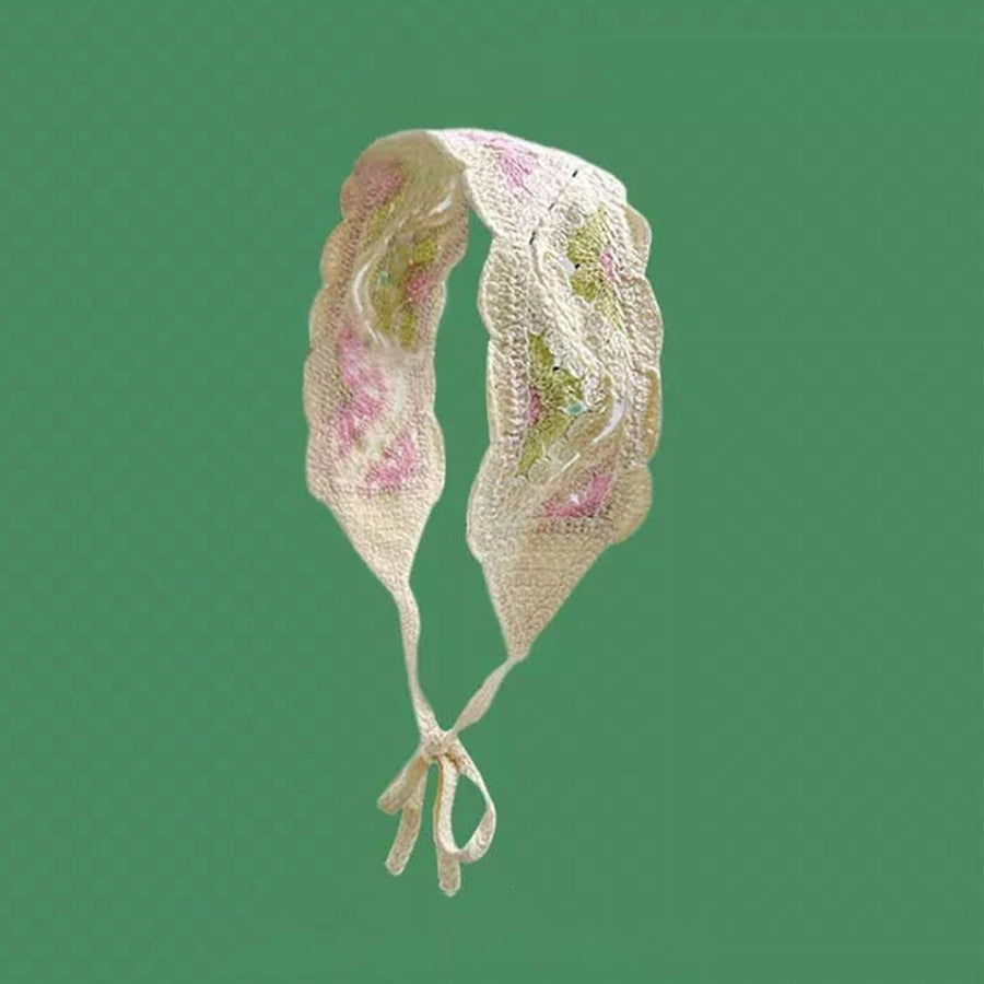 Women's Pastoral Flower Cotton Polyester Flowers Hollow Out Hair Band