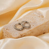 1 Pair Casual Elegant Lady Round Inlay Copper Zircon Rhodium Plated Earrings