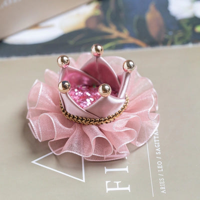 Girl'S Simple Style Classic Style Flower Cloth Sequins Hair Tie