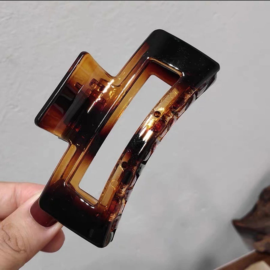 Women's Lady Korean Style IG Style Solid Color Plastic Spray Paint Hair Claws