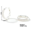 1 Pair Casual Elegant Lady Round Inlay Copper Zircon Rhodium Plated Earrings