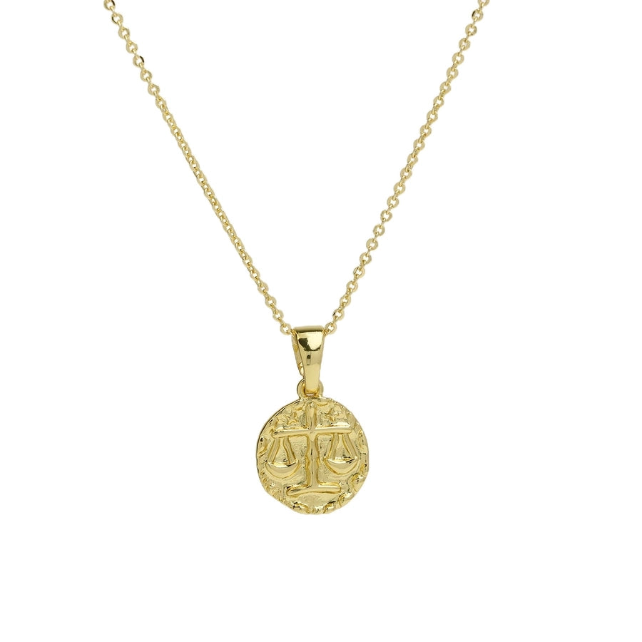 Brass Plating Constellation Pendant Necklace