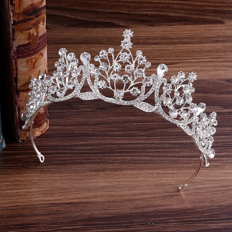 fashion crown alloy inlay rhinestones crown 1 piece