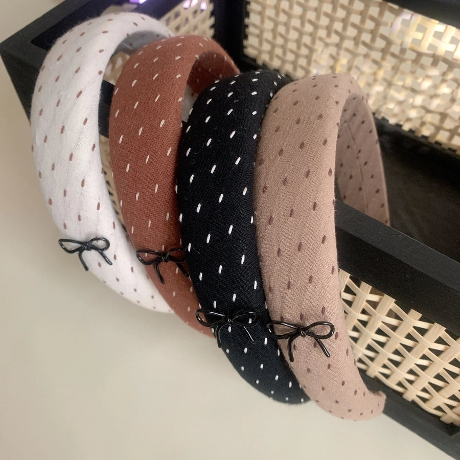 Women's Simple Style Bow Knot Cloth Hair Band