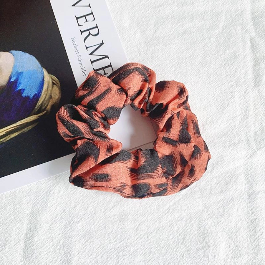 color leopard print hair band chiffon elastic hair rope nhof154782