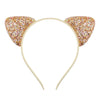 cute cat ears cloth sequins hair band 1 piece