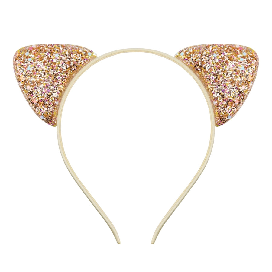 cute cat ears cloth sequins hair band 1 piece