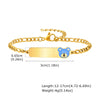Basic Car Heart Shape Crown 304 Stainless Steel 18K Gold Plated Bracelets In Bulk