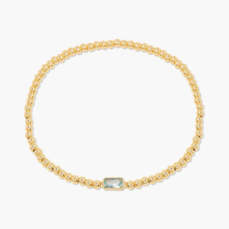 Simple Style Rectangle 201 Stainless Steel 304 Stainless Steel 18K Gold Plated Zircon Beaded Chain Bracelets In Bulk