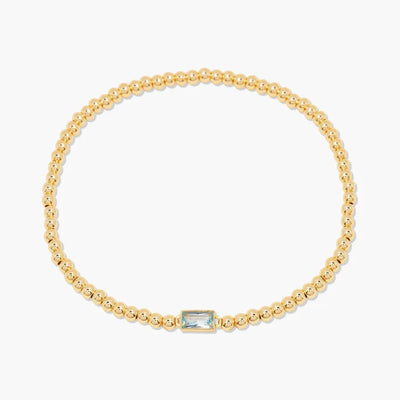 Simple Style Rectangle 201 Stainless Steel 304 Stainless Steel 18K Gold Plated Zircon Beaded Chain Bracelets In Bulk