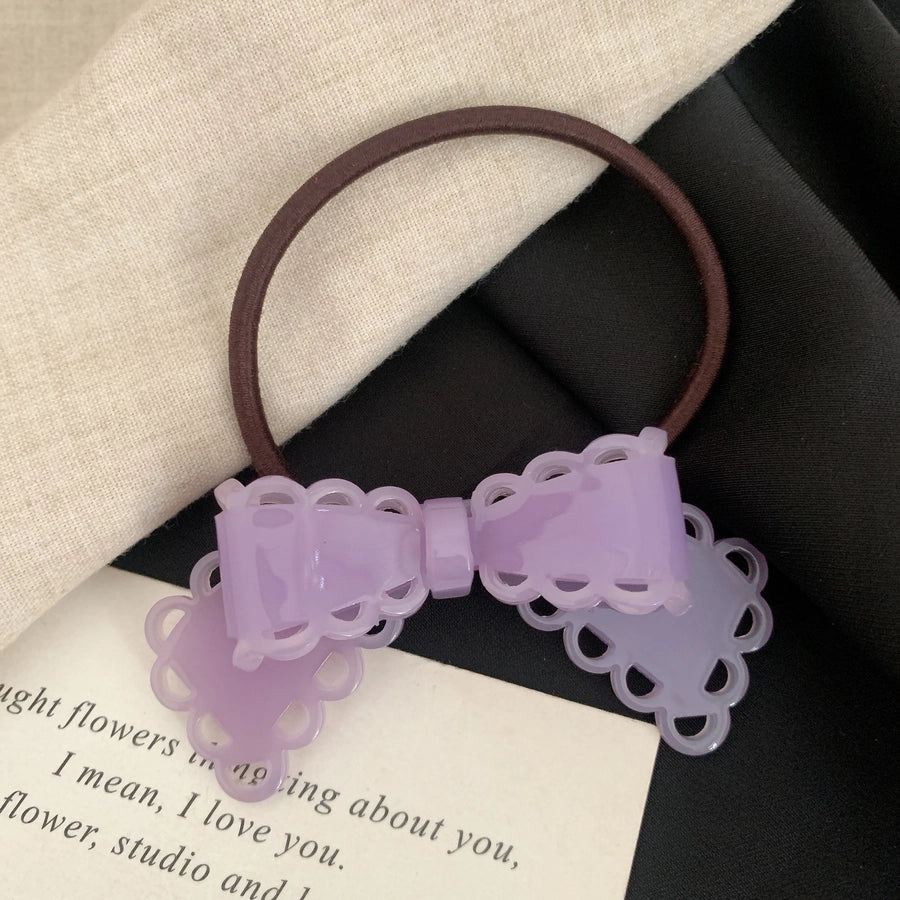 Women's Classic Style Korean Style IG Style Bow Knot Acetic acid sheets Hair Tie