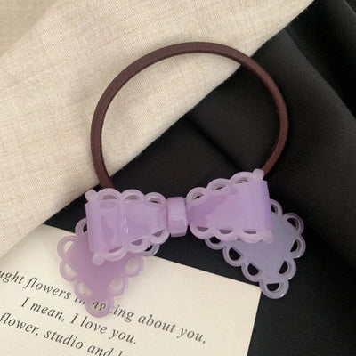 Women's Classic Style Korean Style IG Style Bow Knot Acetic acid sheets Hair Tie