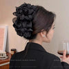 simple style bow knot cloth patchwork hair claws