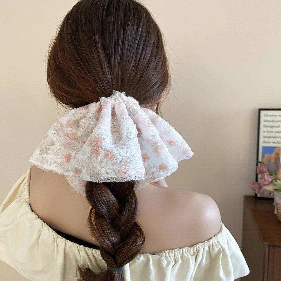 Women's Sweet Geometric Cloth Hair Tie