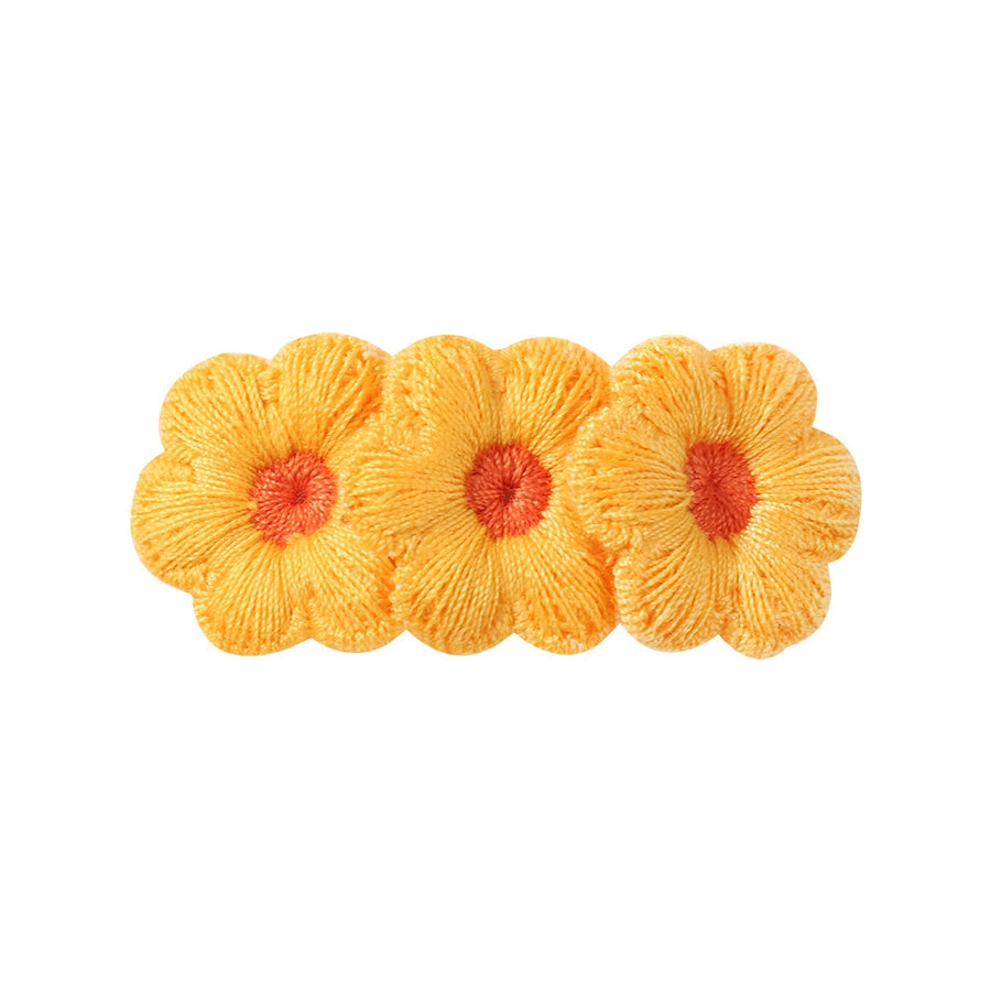 Kid'S Pastoral Flower Cloth Hair Clip