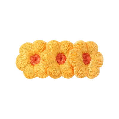 Kid'S Pastoral Flower Cloth Hair Clip