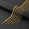 Jewelry Simple Style Geometric 304 Stainless Steel 18K Gold Plated Bracelets Necklace