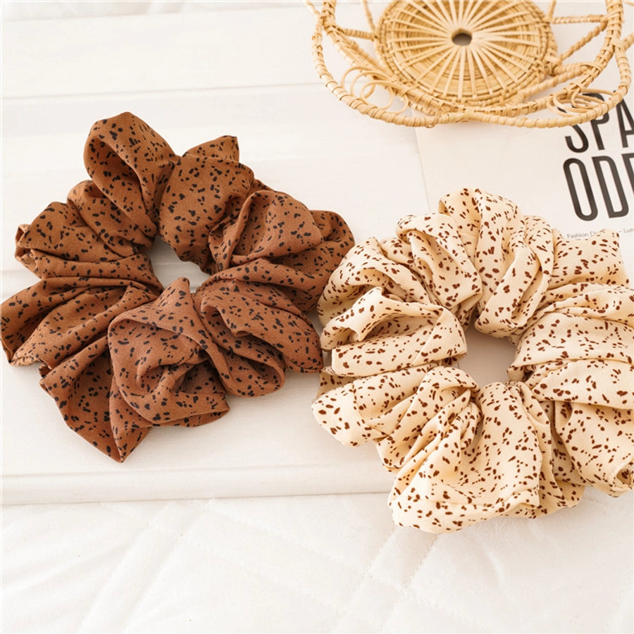 fashion polka dots cloth hair tie 1 piece