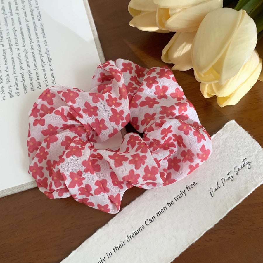 Women's Korean Style IG Style Ditsy Floral Polka Dots Hair Tie