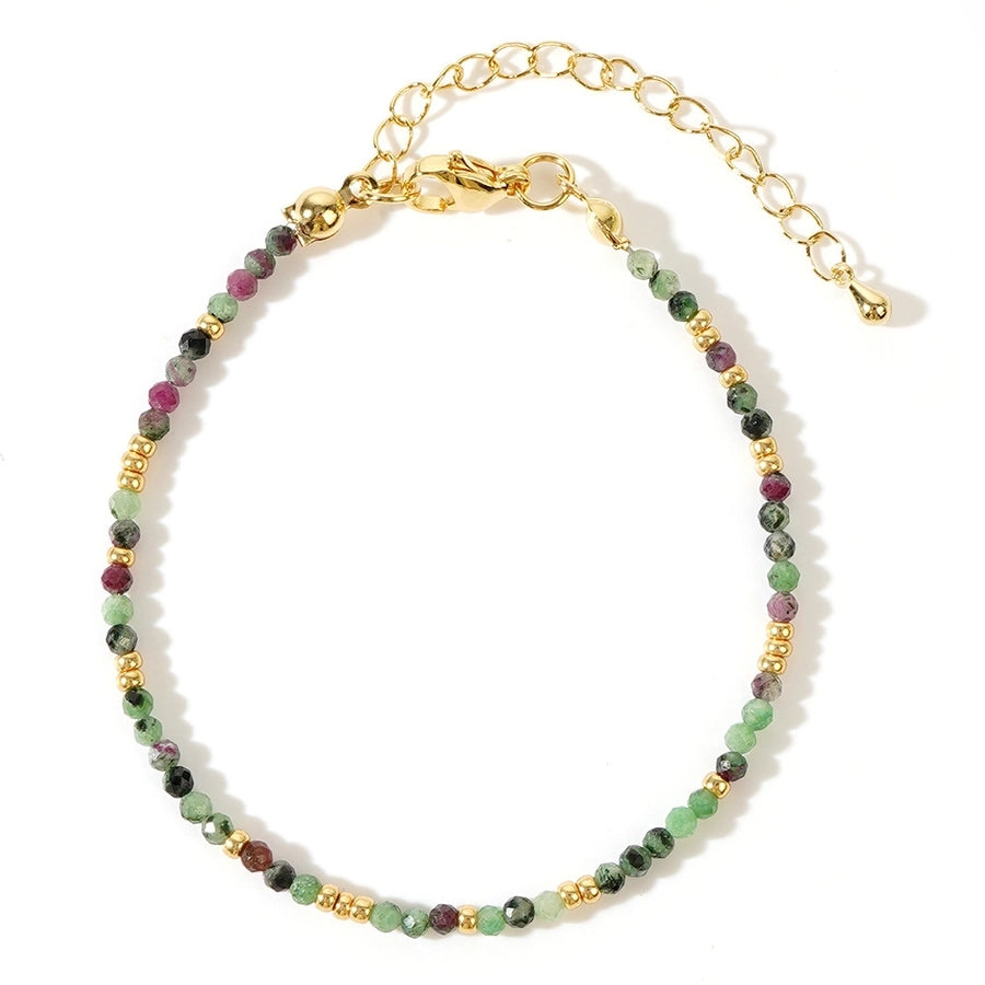 Hot Selling New Bohemian Style Colorful Natural Stone Beads String Bracelet Women's Jewelry Affordable Luxury Fashion