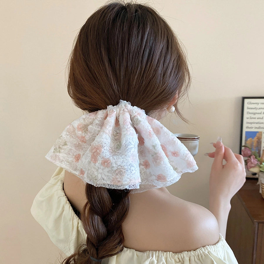 Women's Sweet Geometric Cloth Hair Tie