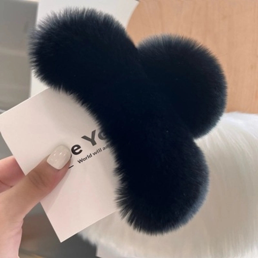 cute solid color rex rabbit fur hair claws
