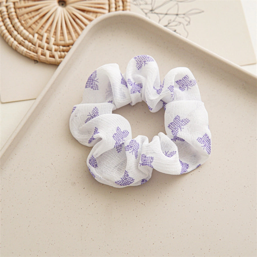 fairy style flower cloth handmade hair tie