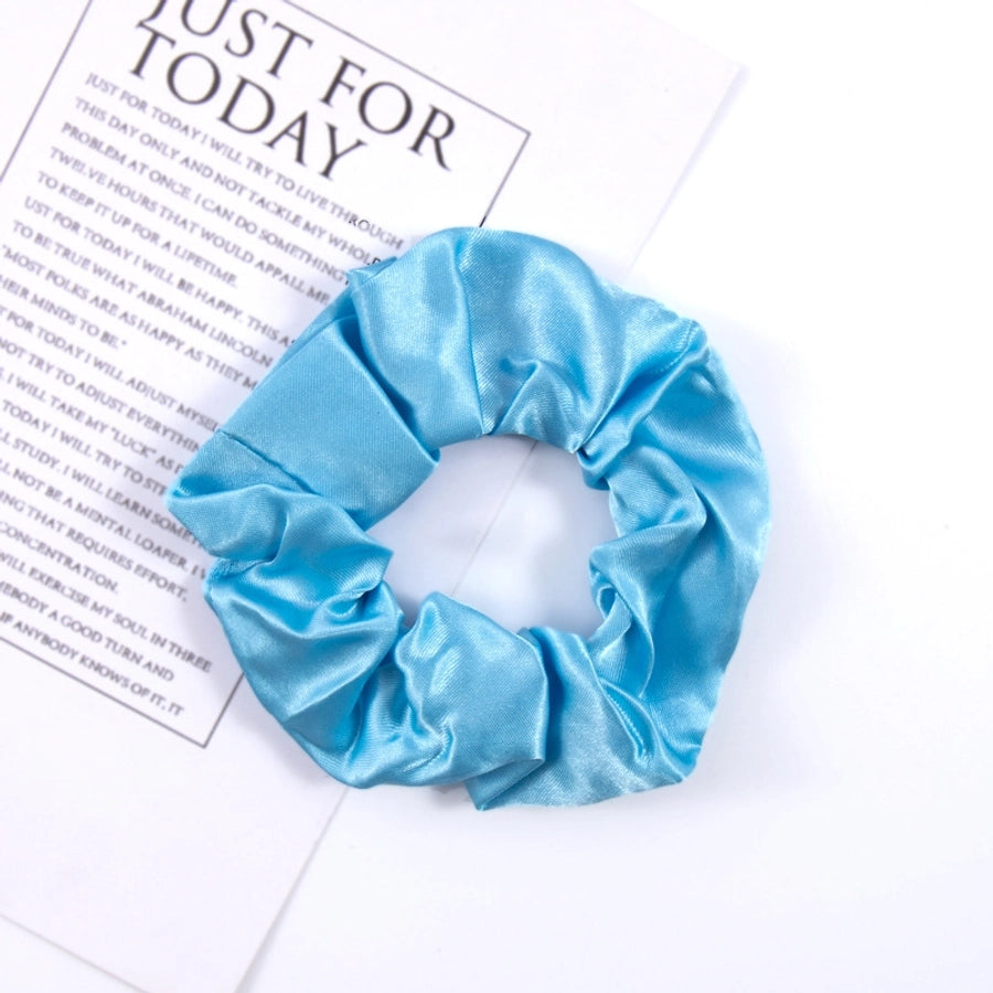 simple style solid color cloth hair tie