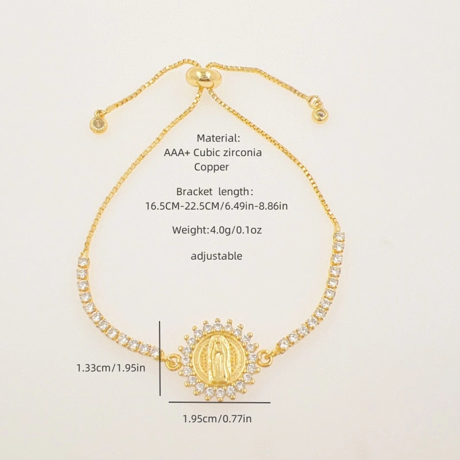 Copper Faith Round Bracelets