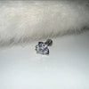 1 Piece Simple Style Geometric Titanium Steel Zircon Ear Studs