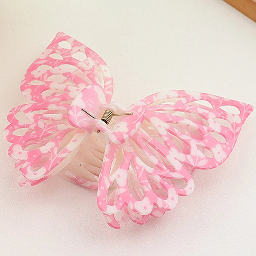 Women's Elegant Sweet Butterfly Plastic Hair Claws