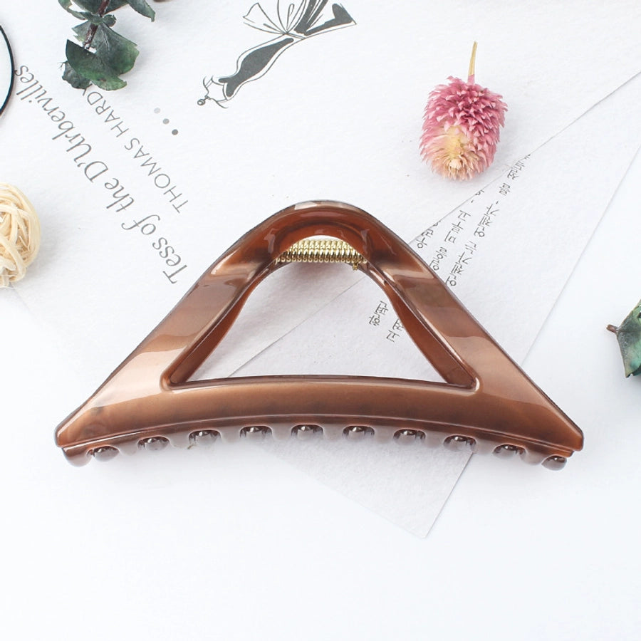 simple style triangle arylic stoving varnish hair claws 1 piece