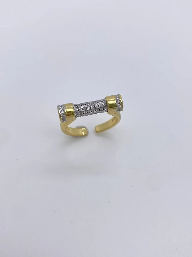 Jewelry Retro Classic Style Geometric Copper Zircon Mixed Metal Rings Bracelets