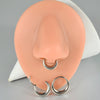 1 Piece Nose Rings & Studs Casual Tropical Oval G23 Titanium Alloy Polishing Plating Hollow Out 18K Gold Plated