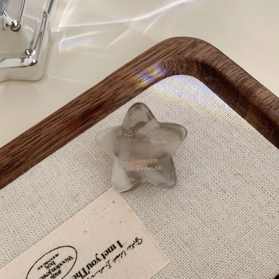 Women's Elegant Simple Style Streetwear Star Acetic acid sheets Hair Claws