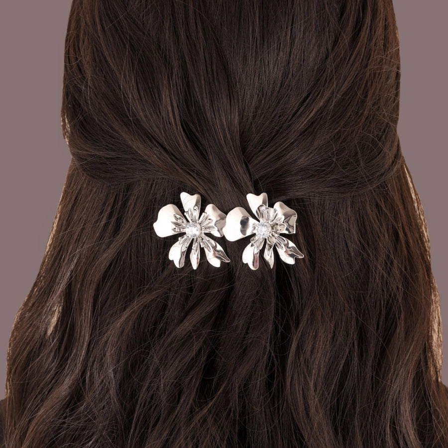 Women's Basic Simple Style Classic Style Flower Metal Plating Hair Clip