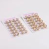 1 Pack of 12 Pairs Vintage Style Classic Style Commute Circle 304 Stainless Steel Earrings