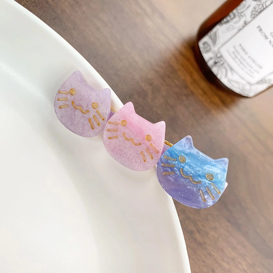 Women's Cute Cat Acetic acid sheets Hair Clip