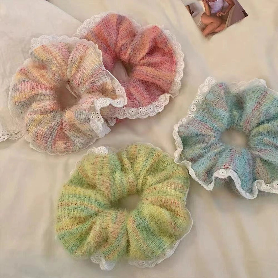 Women's Casual Simple Style Color Block Cloth Rib-Knit Hair Claws