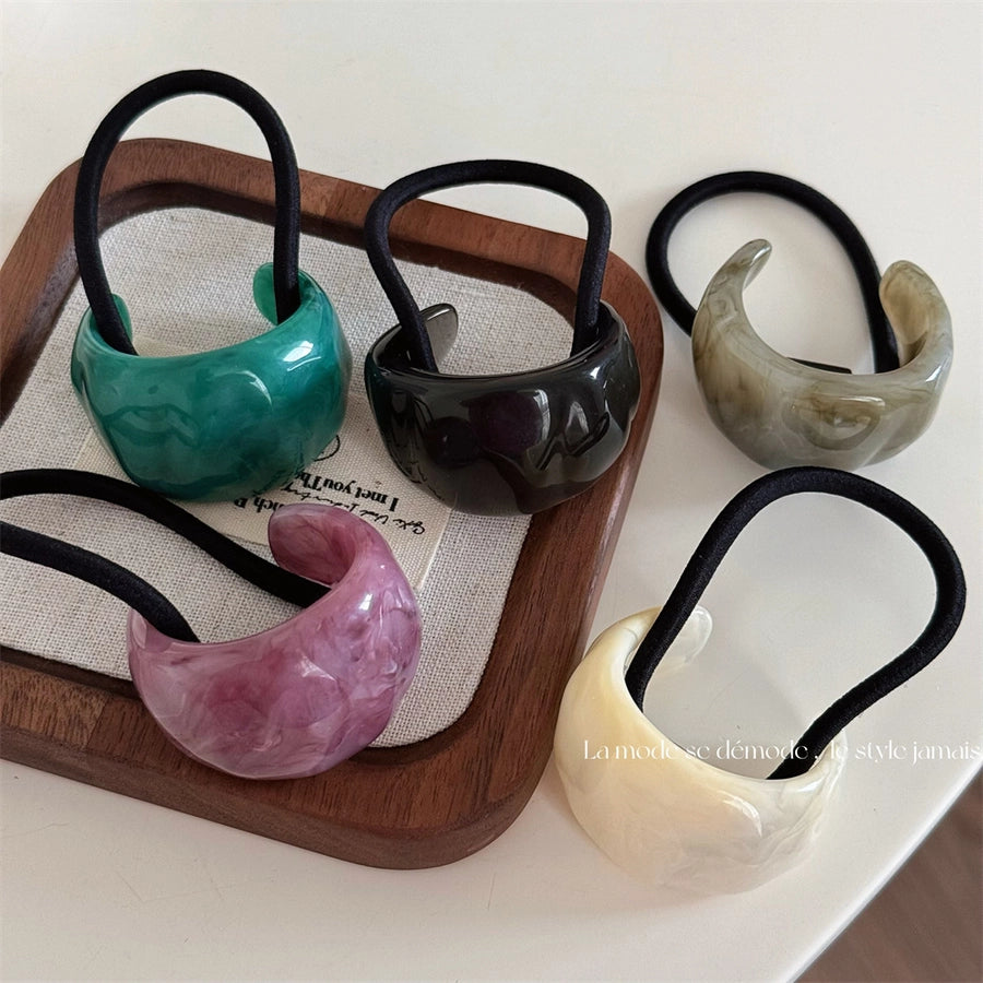 Women's Simple Style Geometric Plastic Resin Hair Tie