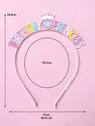 Girl'S Princess Cute Letter Zinc alloy Plating Hair Band