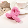 japanese style solid color plastic handmade hair claws 1 piece