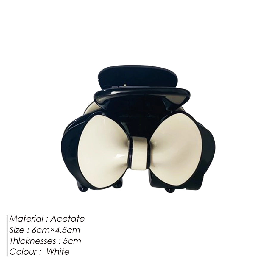 Women's IG Style Romantic Korean Style Bow Knot Acetic acid sheets Hair Claws