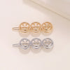 simple style solid color zinc alloy plating hair clip