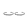 1 Pair IG Style Star Brass Zircon Ear Cuffs Ear Studs